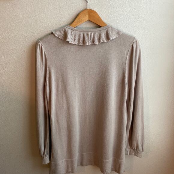 Artisan Gray Ruffle Cardigan Small - Picture 5 of 7